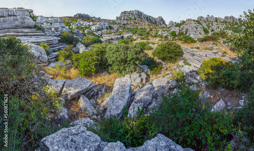 Karstic rock formations at Torcal de Antequera © WH_Pics