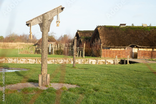 Wikinger Haus Häuser historisch Langhaus photo