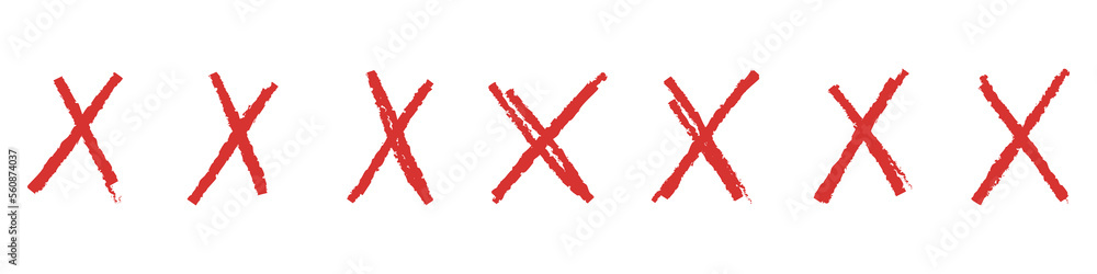 X sign doodle of hand draw style. Graffiti mark,typography paint brush. Isolated vector illustration X sign doodle of hand draw style. Graffiti mark,typography paint brush. Isolated vector illustration