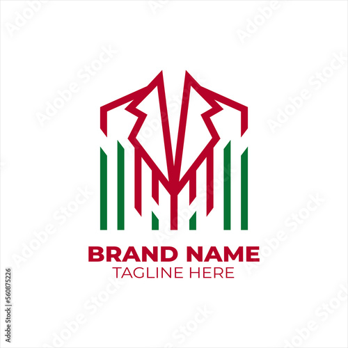 Tailor Clothes Logo. Vector and illustration. Isolated on White Background