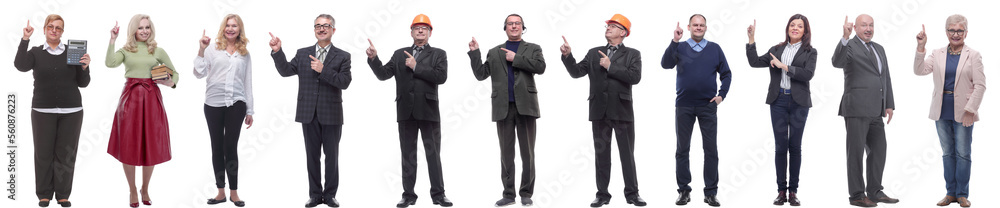 group of businessmen showing thumbs up isolated group of businessmen showing thumbs up isolated