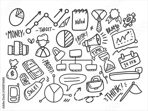 business theme doodles 2