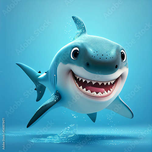 Adorable Baby Shark  Generative AI