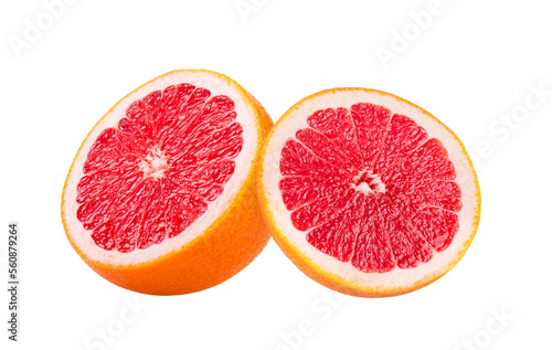 grapefruit with slice on transparent png