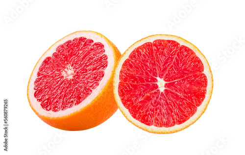 grapefruit with slice on transparent png