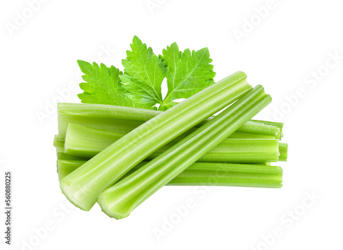Fresh celery on transparent png