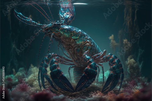 Fantasy Alien crustaceans generative ai