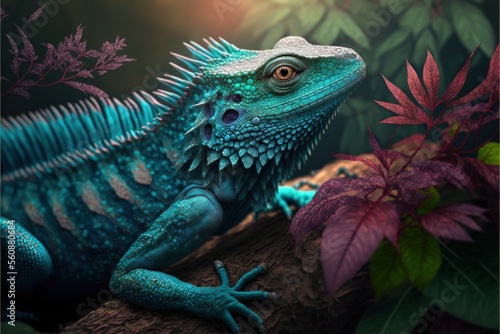 iguana on a branch generative ai