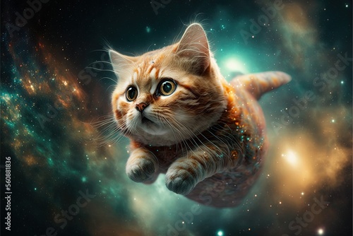 Cat in Space generative ai