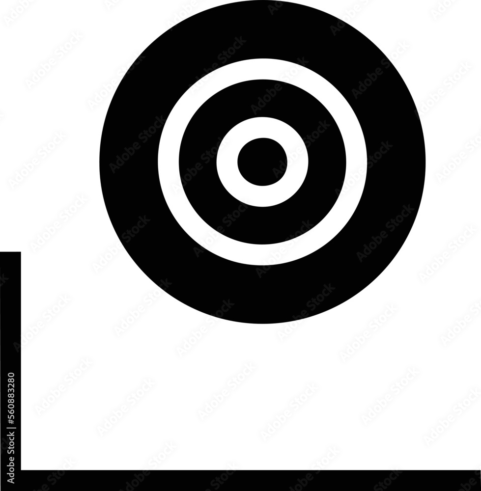 target focus illustration symbol in white background target focus illustration symbol in white background