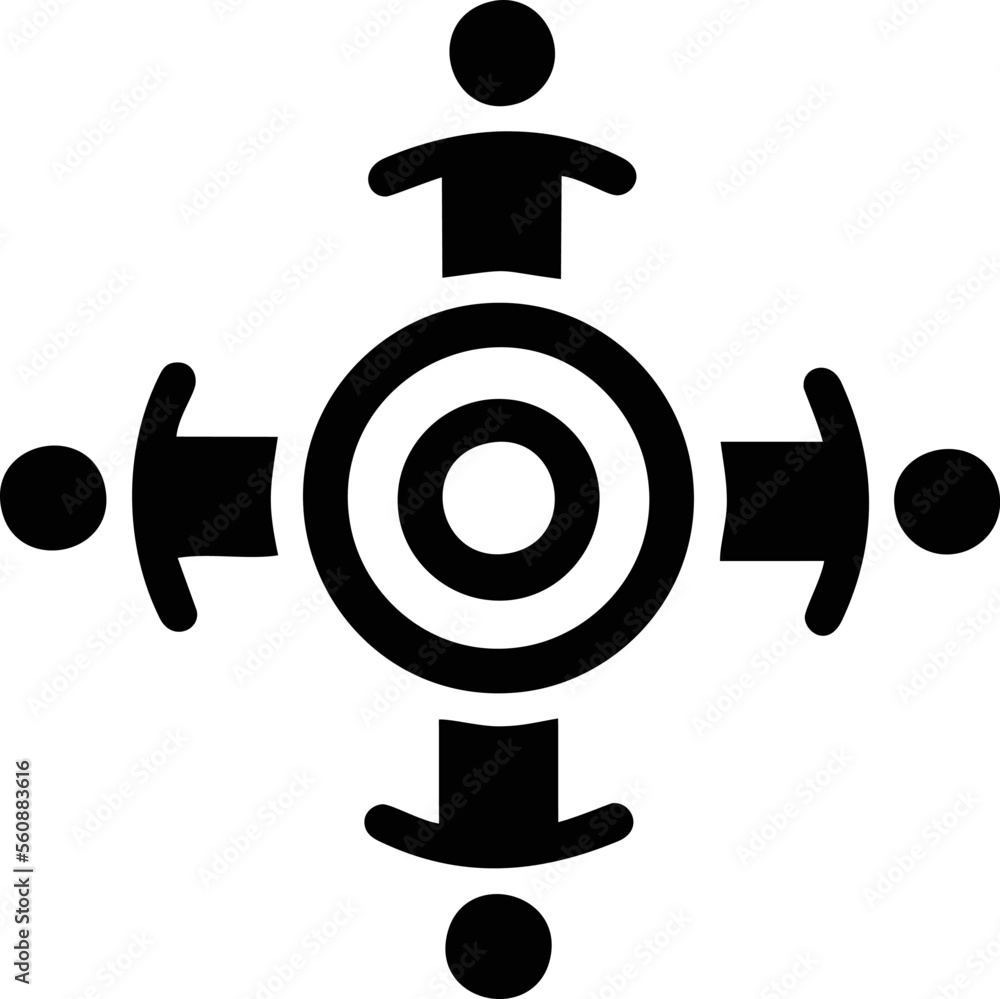 target focus illustration symbol in white background target focus illustration symbol in white background