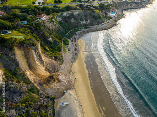 фотографія Palos Verdes California landslide on December 10 2022