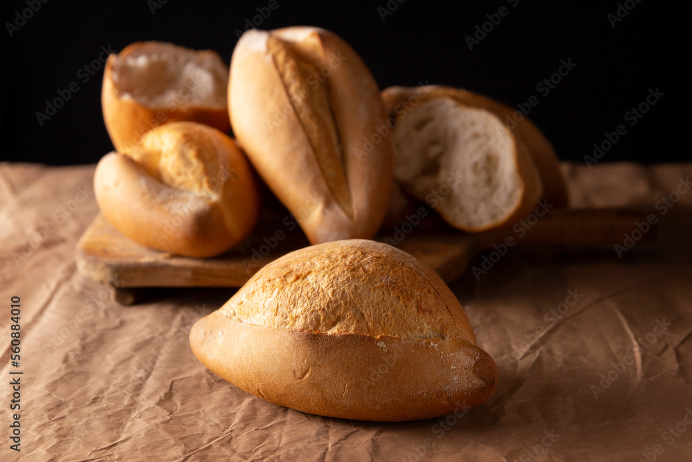 Bolillos. Traditional mexican bakery. White bread commonly used to accompany food and to prepare Mexican sandwiches called Tortas. Bolillos. Traditional mexican bakery. White bread commonly used to accompany food and to prepare Mexican sandwiches called Tortas.