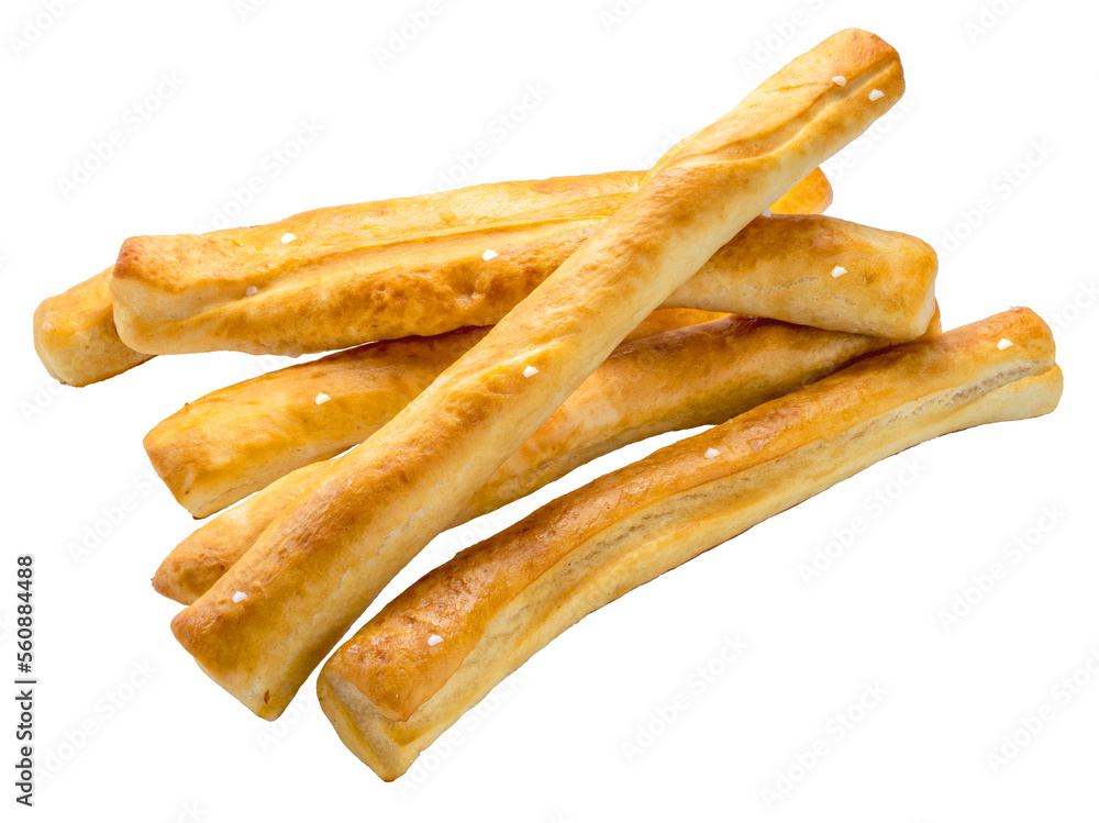 Baked bread stick on white background, Pretzel baked bread on white PNG File. Baked bread stick on white background, Pretzel baked bread on white PNG File.