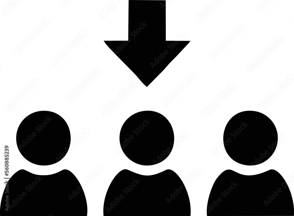 target focus illustration symbol in white background