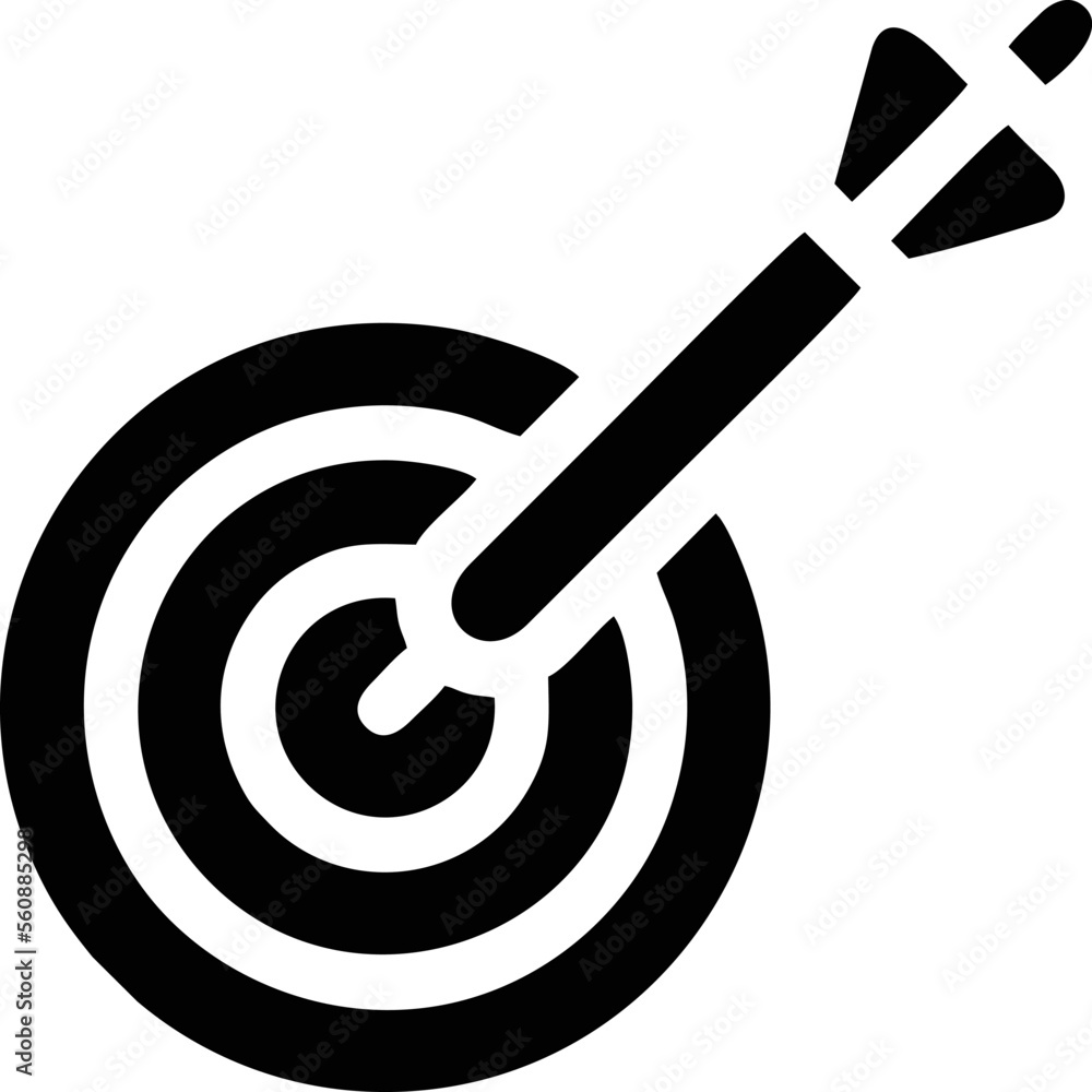 target focus illustration symbol in white background target focus illustration symbol in white background