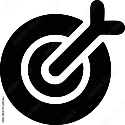 target focus illustration symbol in white background