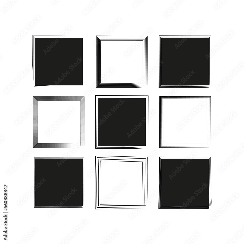 brush squares. Ink paint brush stain square. Grunge texture. illustration. stock image. brush squares. Ink paint brush stain square. Grunge texture. illustration. stock image.