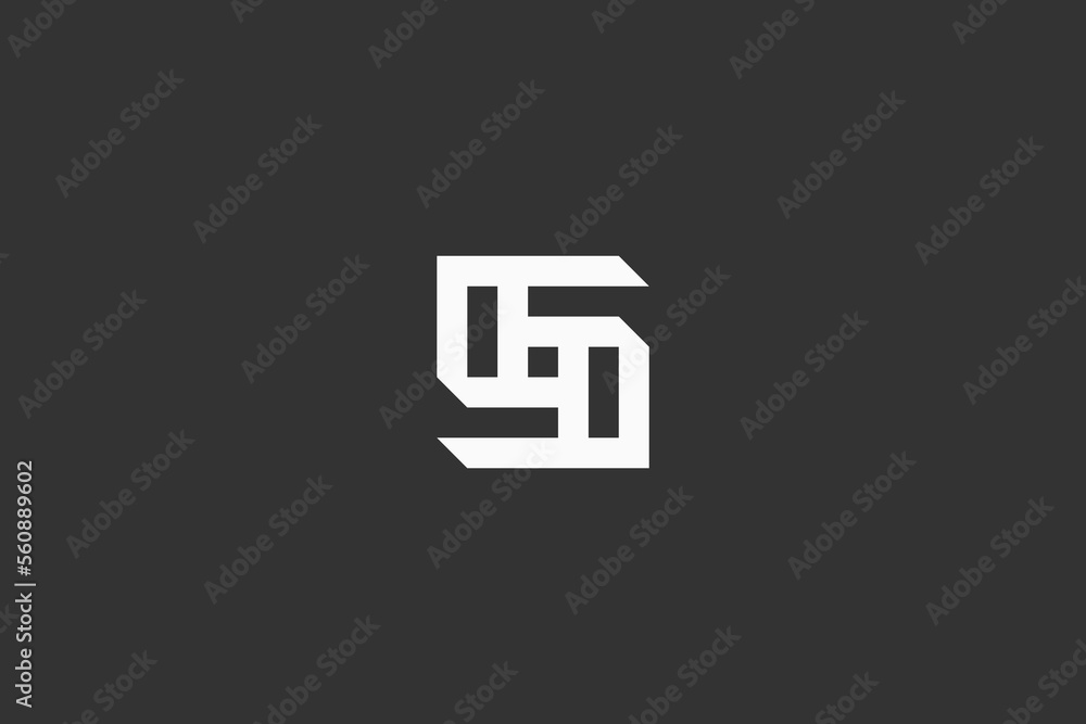 Illustration vector graphic of number 5 geometric Illustration vector graphic of number 5 geometric
