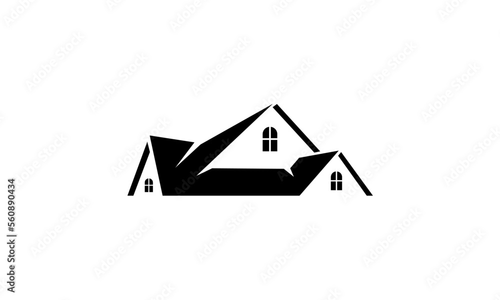 house on a white background