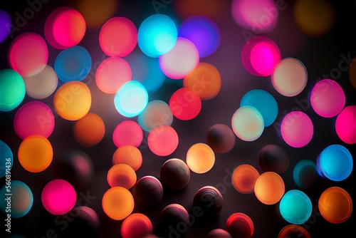 LED soft out of focus bokeh effect background
generative ai