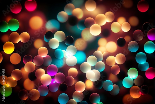 LED soft out of focus bokeh effect background
generative ai