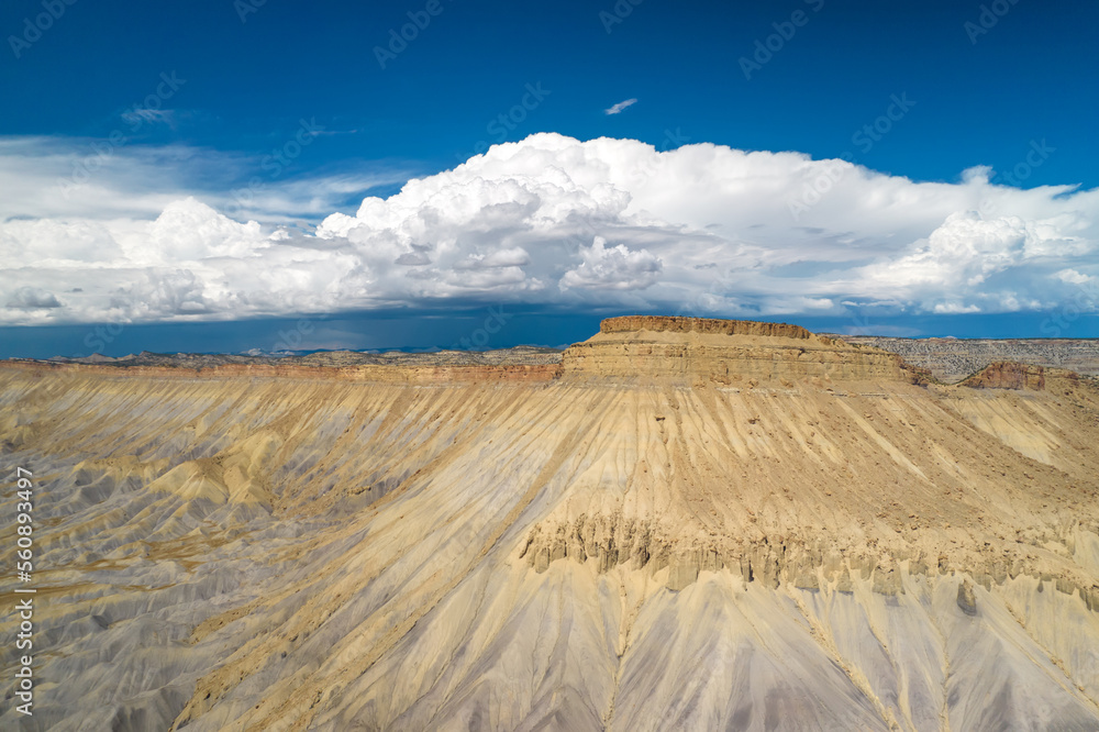 Fototapeta premium Aerial view on the Mount Garfield mountain in Colorado. National park in Colorado Mt. Garfield