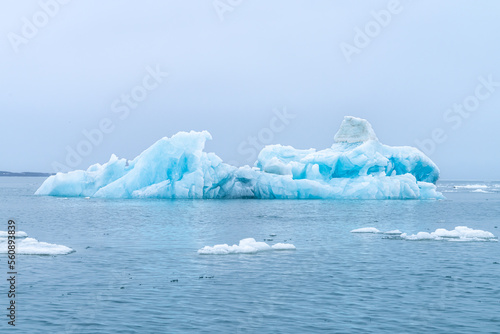 Glacier Ice in Arctic, Svalbard, Norway