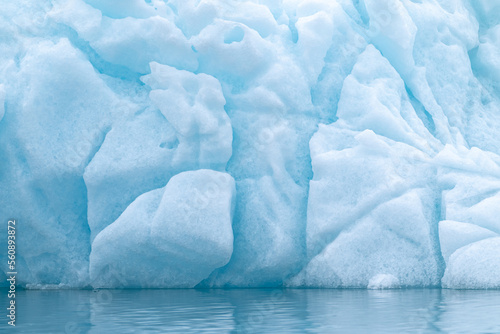 Glacier Ice in Arctic, Svalbard, Norway