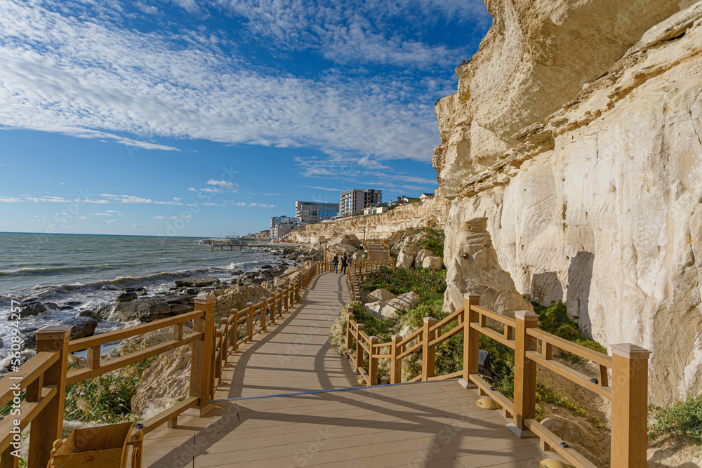 embankment of the city of Aktau