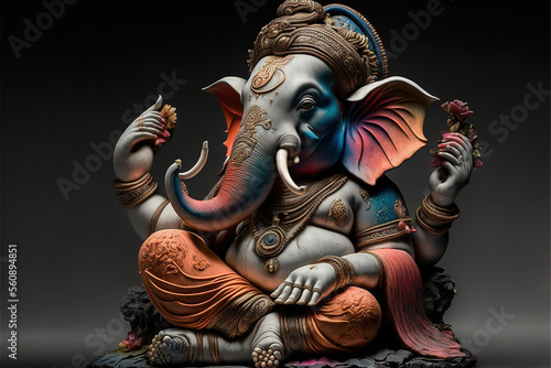 Beautiful Lord Ganesha, AI