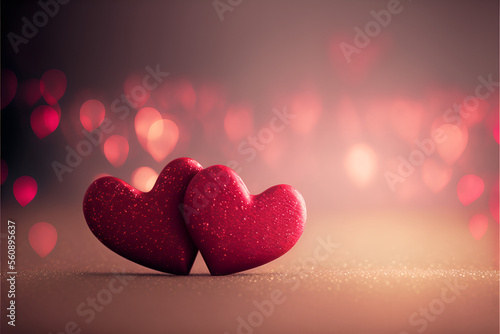 Wallpaper Mural valentines day background with hearts
 Torontodigital.ca