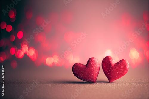 Wallpaper Mural valentines day background with hearts
 Torontodigital.ca
