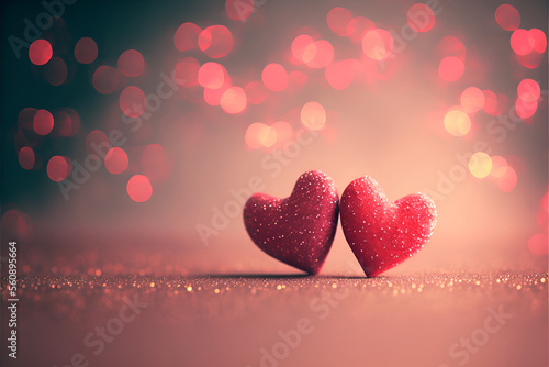 Wallpaper Mural valentines day background with hearts
 Torontodigital.ca