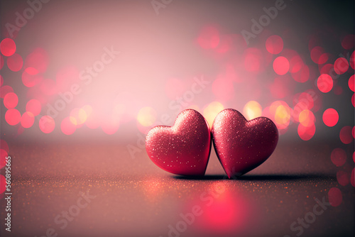 Wallpaper Mural valentines day background with hearts
 Torontodigital.ca