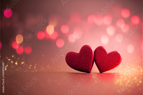 Wallpaper Mural valentines day background with hearts
 Torontodigital.ca