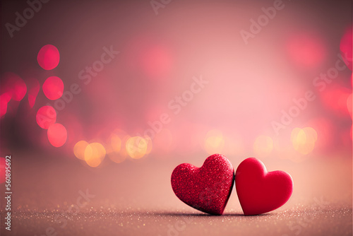 Wallpaper Mural valentines day background with hearts
 Torontodigital.ca