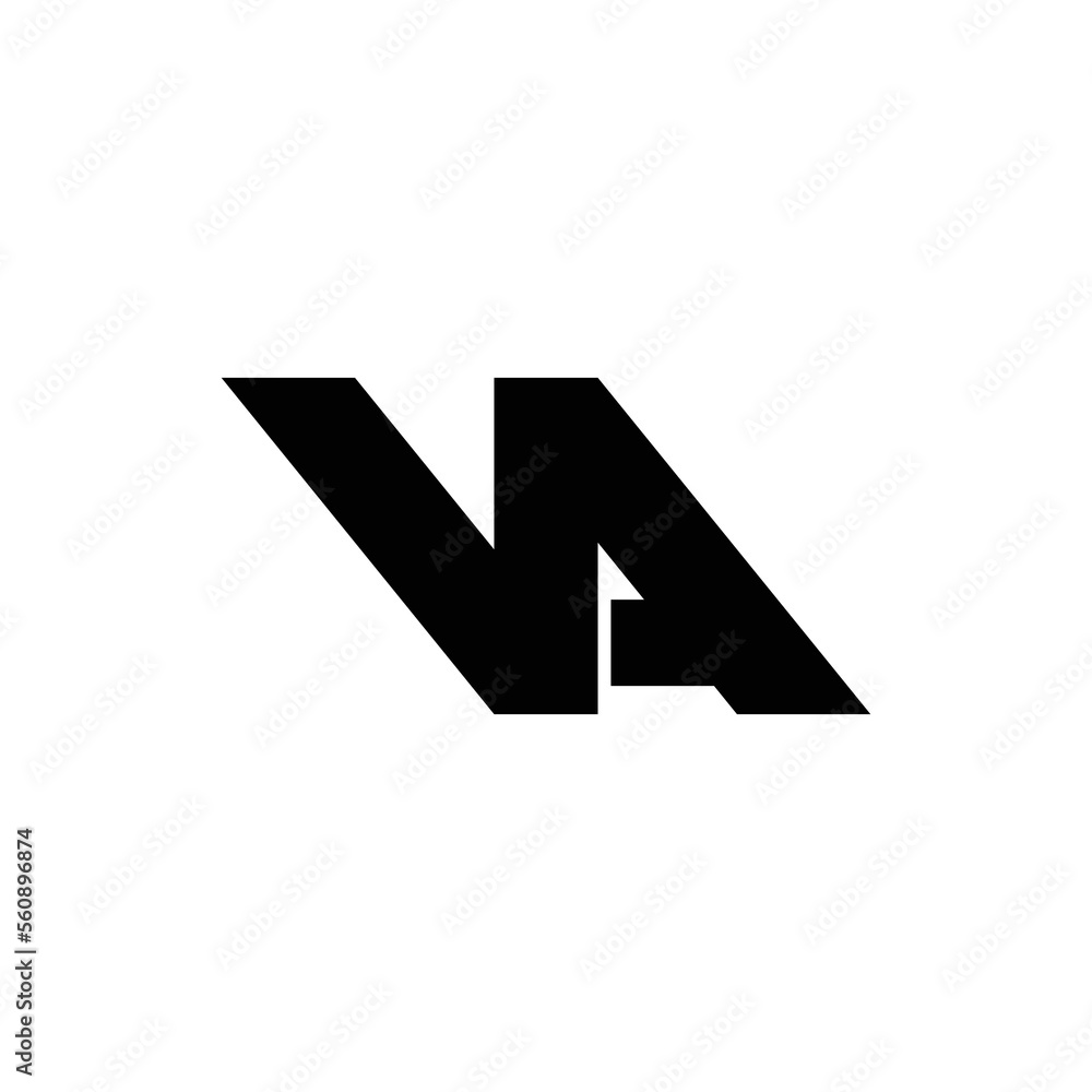 Letter VA simple logo design vector Letter VA simple logo design vector