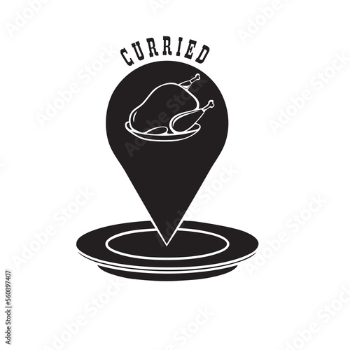 Curried chicken