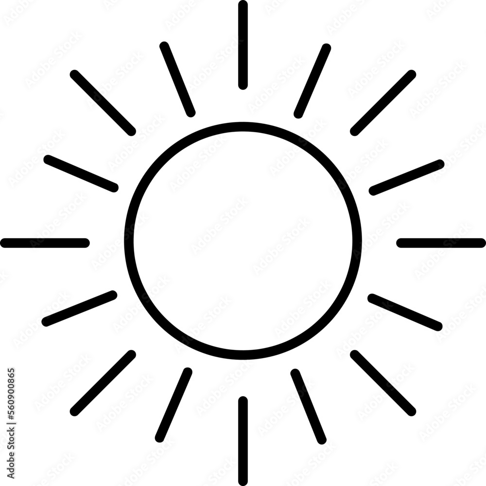 Sun icon sign vector,Symbol, logo illustration for web and mobile on white background..eps Sun icon sign vector,Symbol, logo illustration for web and mobile on white background..eps