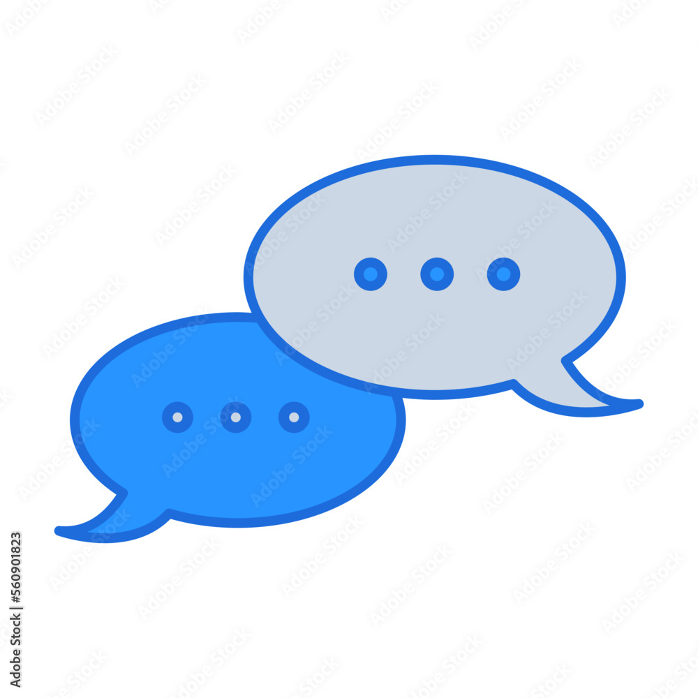 Feedback business people icon with blue outline style. feedback, symbol, business, like, online, communication, rating. Vector Illustration Feedback business people icon with blue outline style. feedback, symbol, business, like, online, communication, rating. Vector Illustration