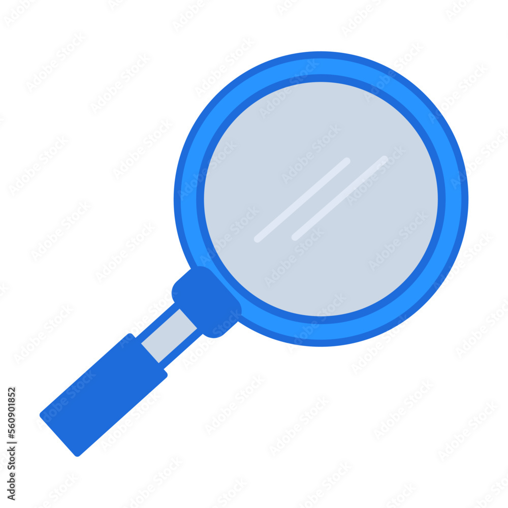 Glass business people icon with blue outline style. icon, symbol, glass, zoom, find, search, research. Vector Illustration Glass business people icon with blue outline style. icon, symbol, glass, zoom, find, search, research. Vector Illustration