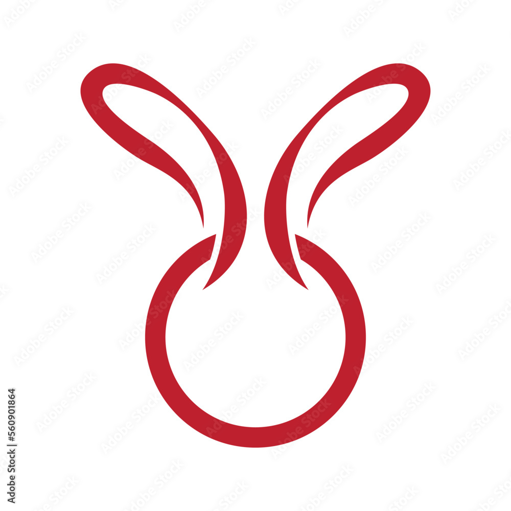 Fototapeta premium Rabbit Logo template vector