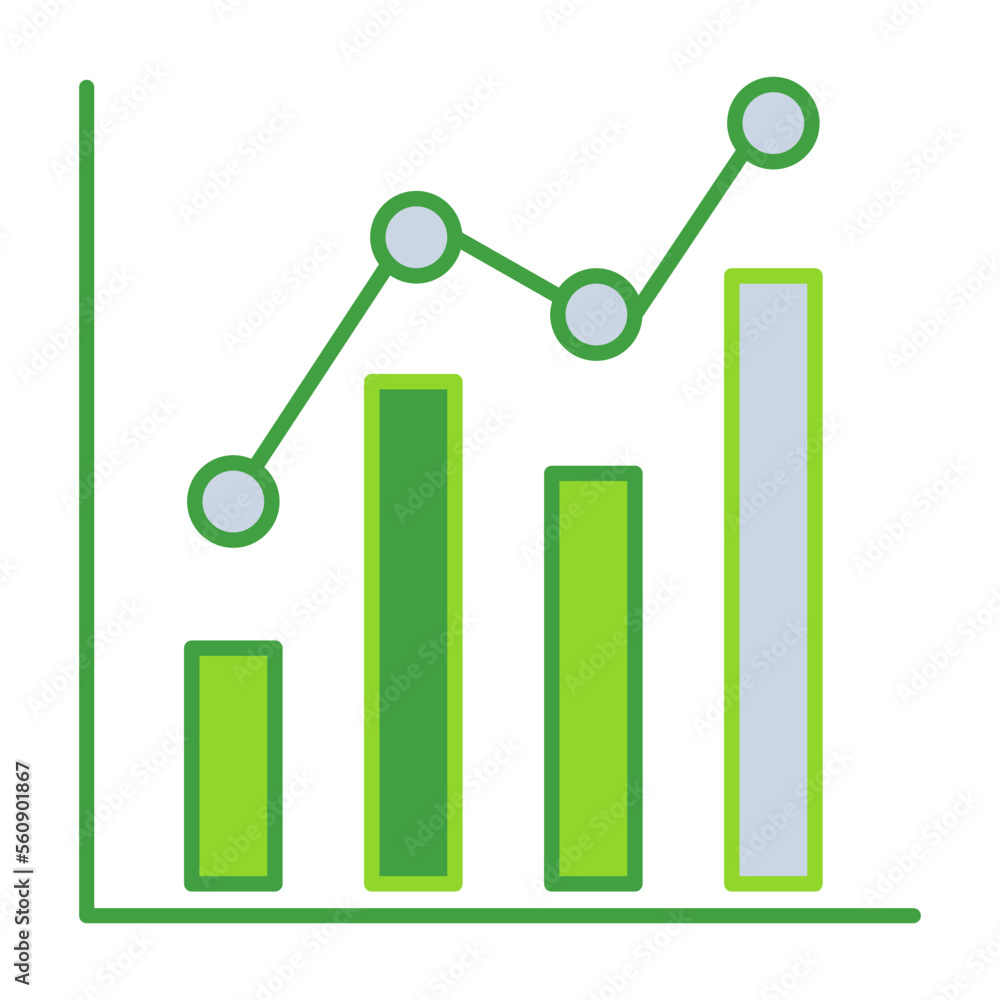 Bar graph business people icon collection with green outline style. diagram, arrow, data, chart, business, graph, bar. Vector Illustration Bar graph business people icon collection with green outline style. diagram, arrow, data, chart, business, graph, bar. Vector Illustration