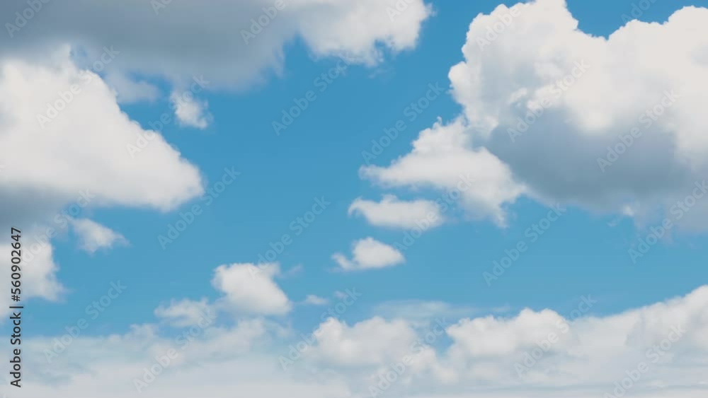 Timelapse white cumulus cloud in Blue sky, Puffy fluffy white clouds Nature weather blue sky. Timelapse white cumulus cloud in Blue sky, Puffy fluffy white clouds Nature weather blue sky.