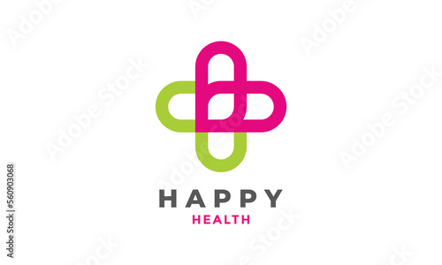 Logo minimalis vector medical,healthy, care, capsule