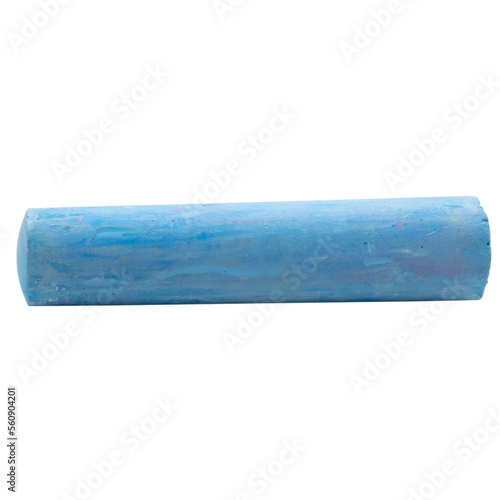 Canvas Print one blue big chalk stick