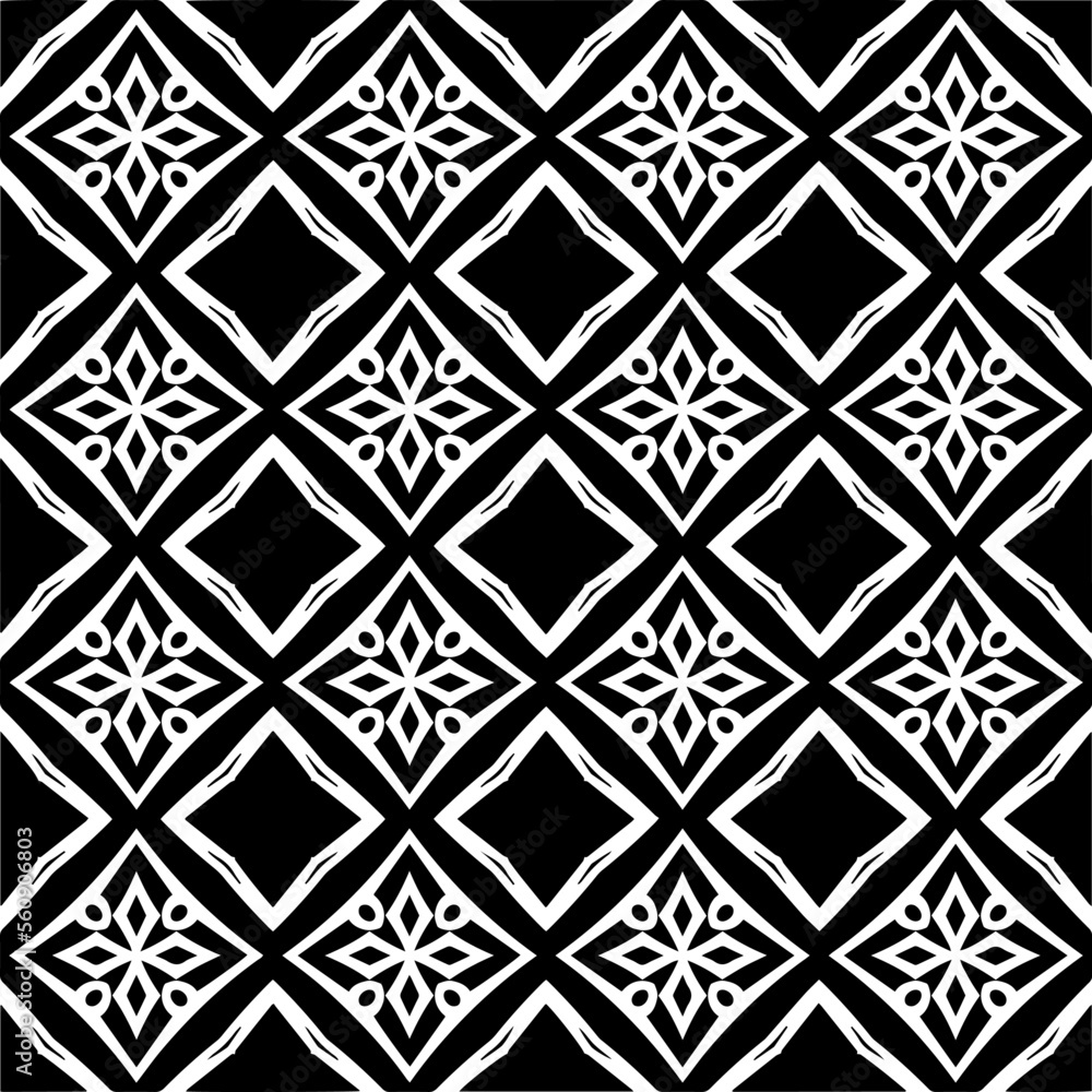 Seamless pattern of black shapes on white background. Seamless pattern of black shapes on white background.