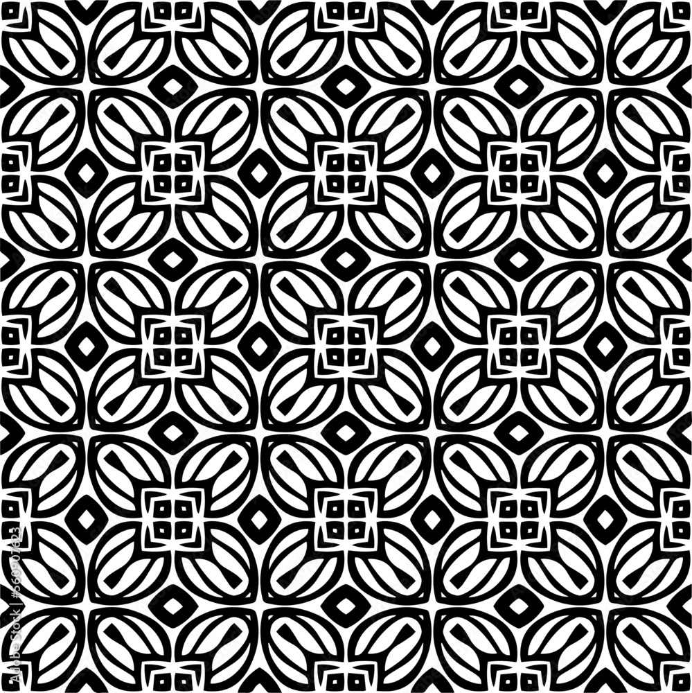 Seamless pattern of black shapes on white background. Seamless pattern of black shapes on white background.