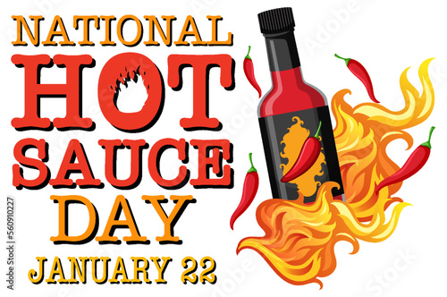 National hot sauce day banner